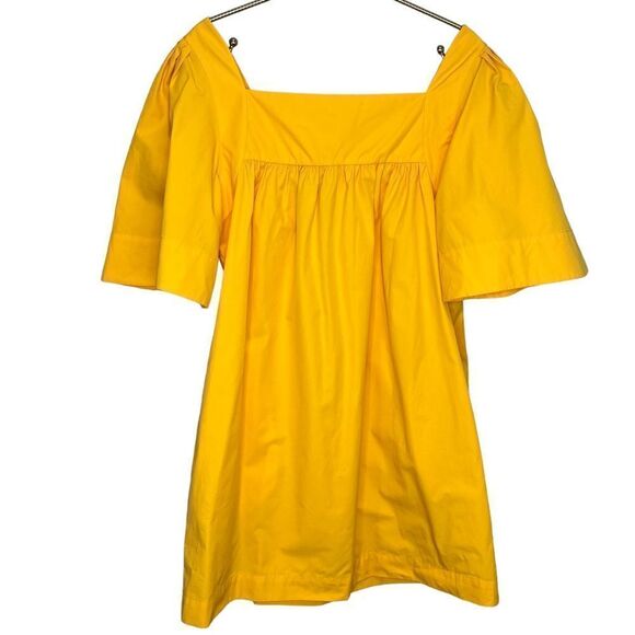 NEW Three Graces Sofia Cotton Poplin Sundress in Mango Yellow Size 8 - Picture 5 of 11